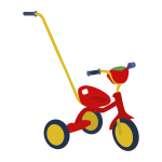 Red tricycle