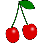 Red cherry pair