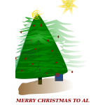 Christmas Card Vector Art