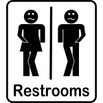WC Door Signage Vector Image Free SVG