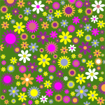 Floral background pattern