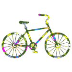 Retro floral bicycle
