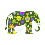 Flowery elephant