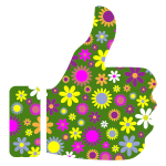 Floral thumbs up