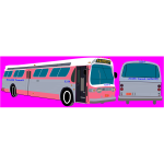 Transit bus vector image