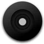 Vector drawing of camera objective lens