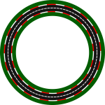 Circular race circuit