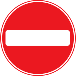 No entry symbol