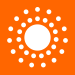 Sun logo vector image