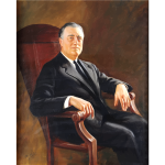 Roosevelt Portrait Painting 1941