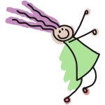 Four Girls Playing Free SVG