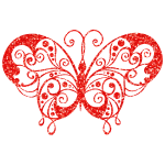 Red diamond butterfly