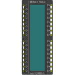 PLC 32 digital output card vector image