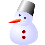 Snowman vector drawing