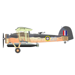 The Fairey Swordfish MK1 vector clip art
