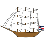 Boat and flag