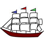 Red boat symbol