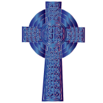 Sapphire Celtic Cross