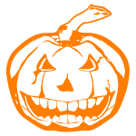 Scary JackOLantern Orange