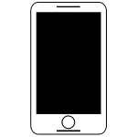 SchoolFreeware Animated Smart Phone Black White