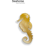 Seahorse female vector clip art