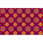 Colorful floral design pattern
