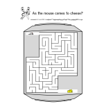 Maze for children vector illustration