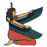 Egyptian goddess Maat vector clip art