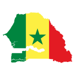 Senegal Flag Map