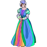 Colorful lady image