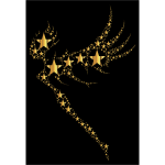 Shimmering Gold Fairy Stars