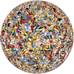 Shimmering Iridescent Mosaic Tiles 2 Sphere