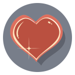 Shiny Heart Icon
