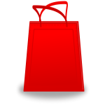 Red Shopping Bag Vector