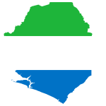 Sierra Leone Flag Map