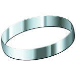 Silver ring vector image