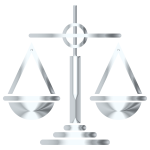Silver Scales Of Justice Icon
