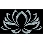 Silverized Lotus Flower