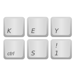 Computer keys vector image