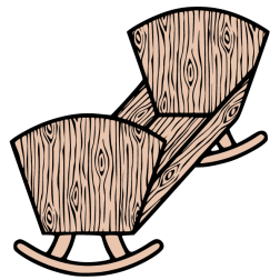 Simple wooden cradle