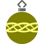 Green tree bauble
