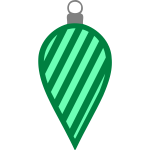 Simple green bauble