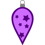 Simple purple bauble