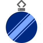 Blue Christmas decoration image