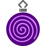 Simple violet buble