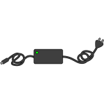 Computer charger vector image