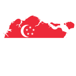 Singapore Map Flag