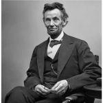 Smiling Abraham Lincoln Gardner 1865