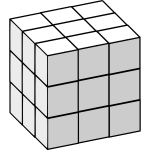 Rubick cube grey color
