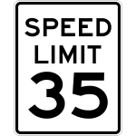 Speed limit 35